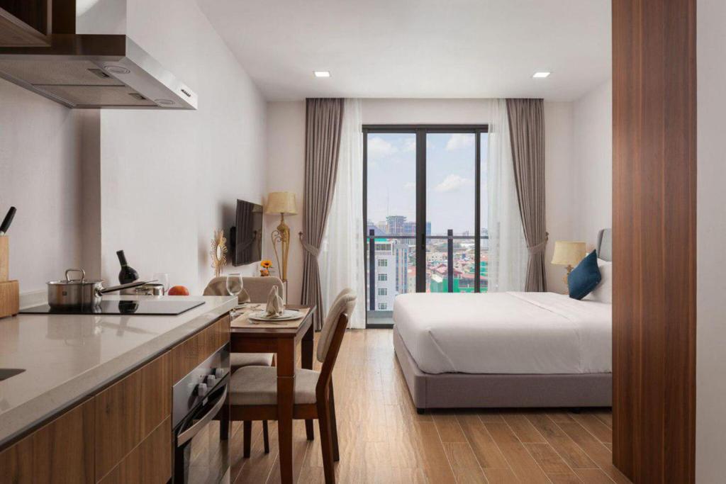 K Residence & Apartment - Studio Room With Private Balcony