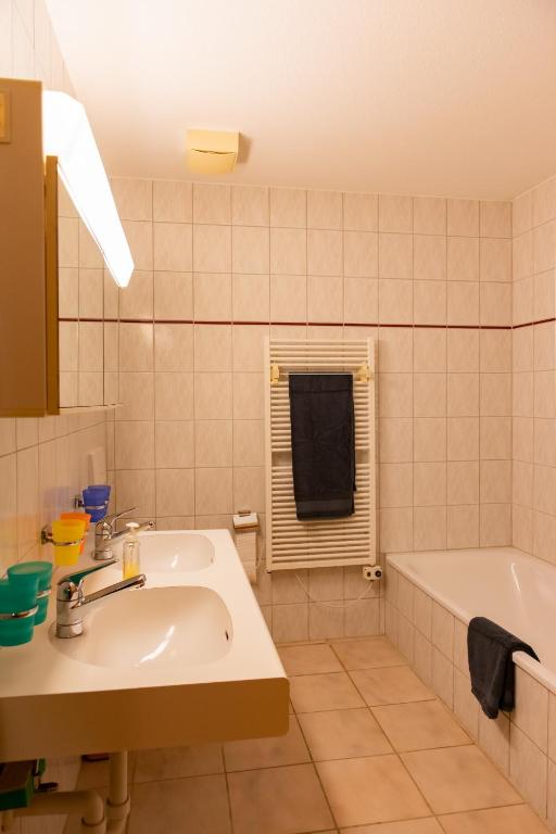 Koupelna v ubytování BnB Bergsicht