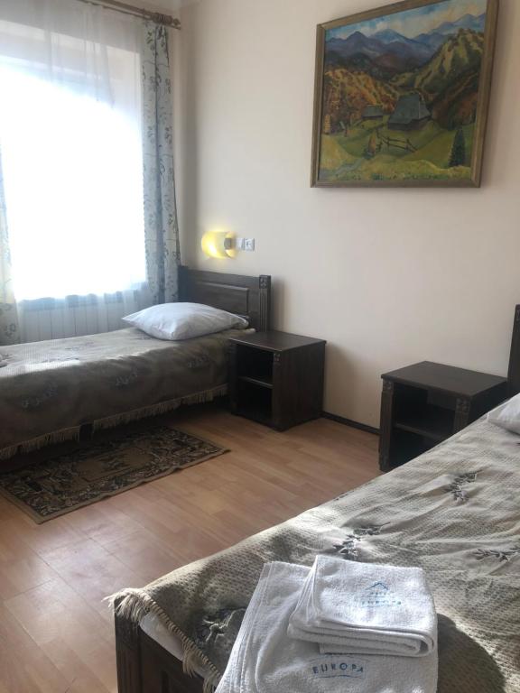 Postel nebo postele na pokoji v ubytování Europa