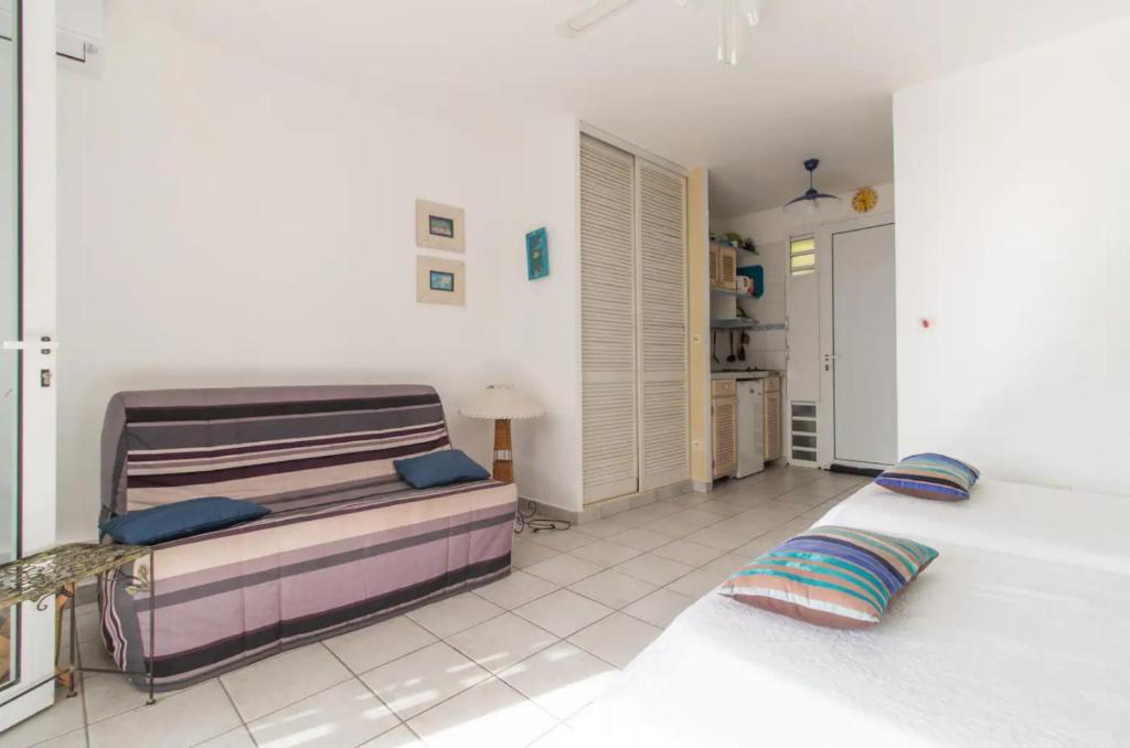 Posezení v ubytování Un pied-à-terre face à la marina