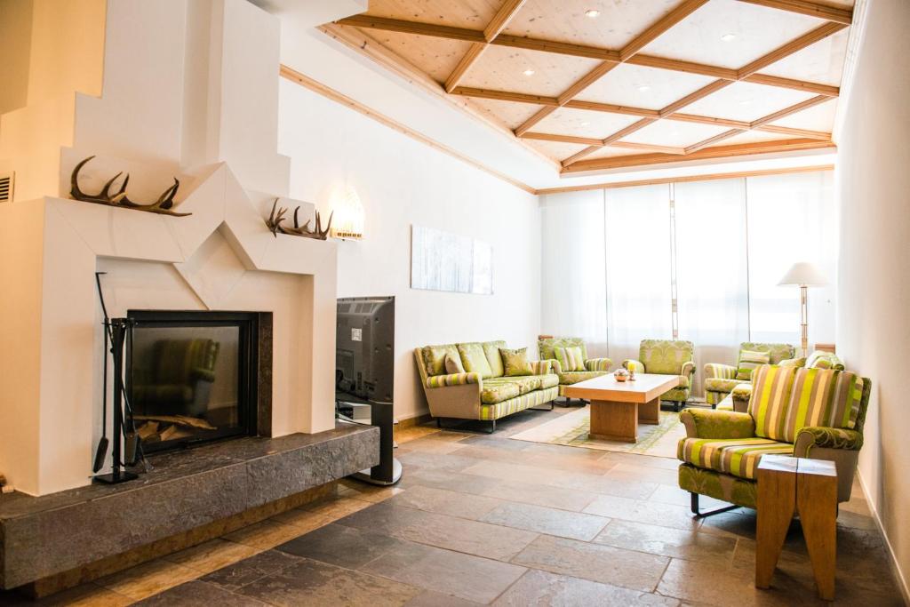 Posezení v ubytování Posthotel Valbella