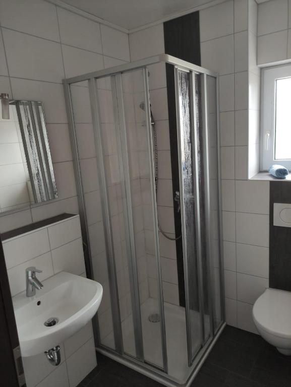 Koupelna v ubytování Privatzimmer Popp-Hessenauer