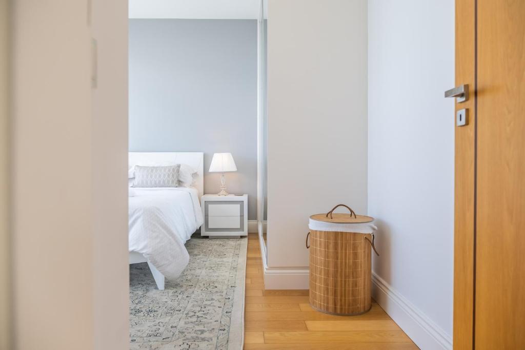 Postel nebo postele na pokoji v ubytování Hillside Villa