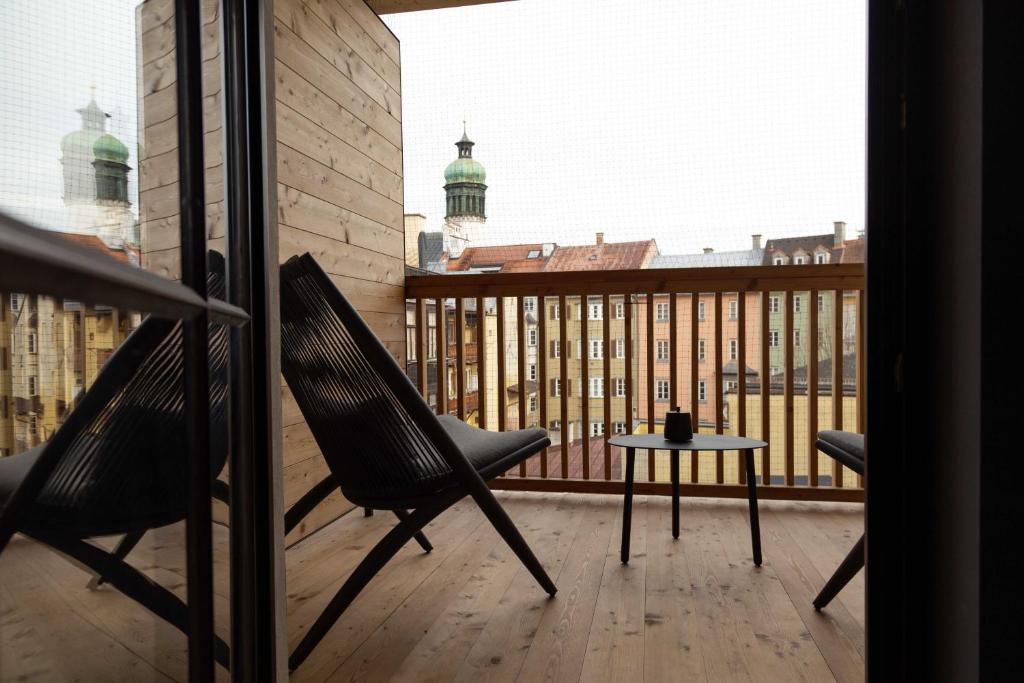 Balkón nebo terasa v ubytování Altstadthotel Weisses Kreuz