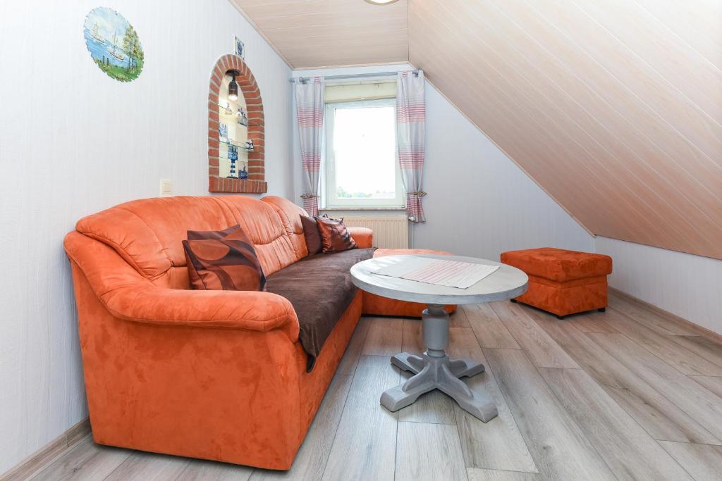 Posezení v ubytování Ferienhaus Elfriede Coordes