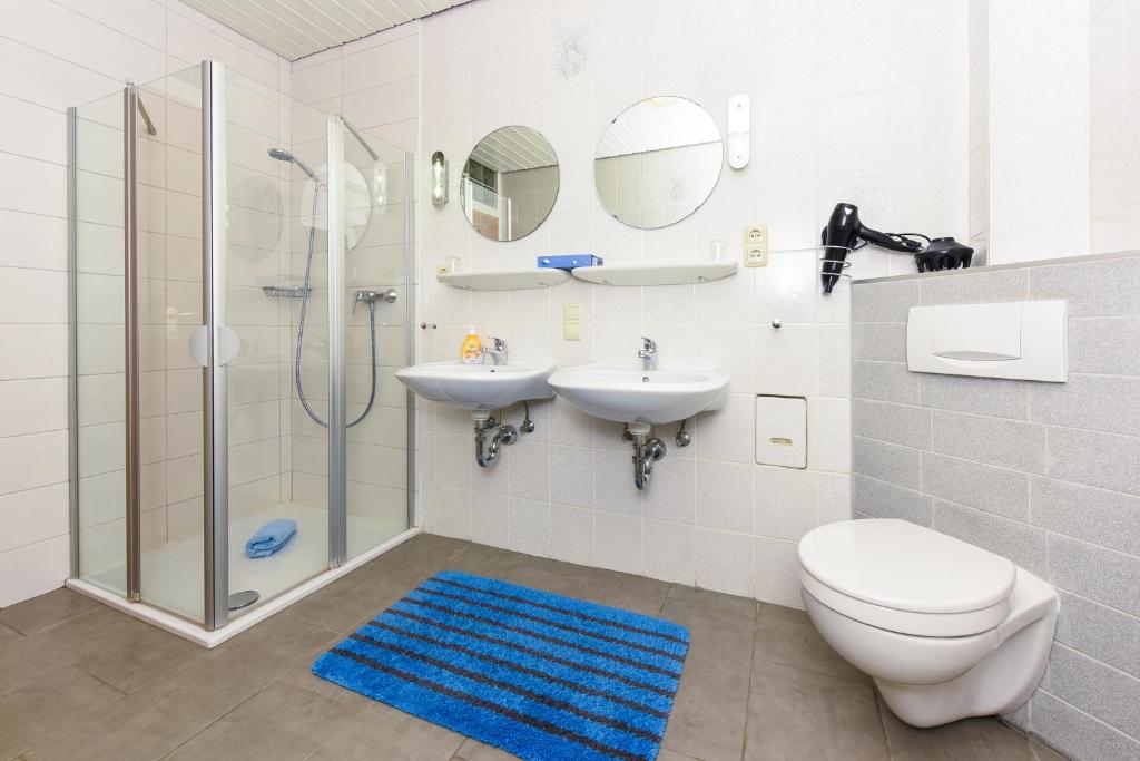 Koupelna v ubytování Ferienhaus Elfriede Coordes