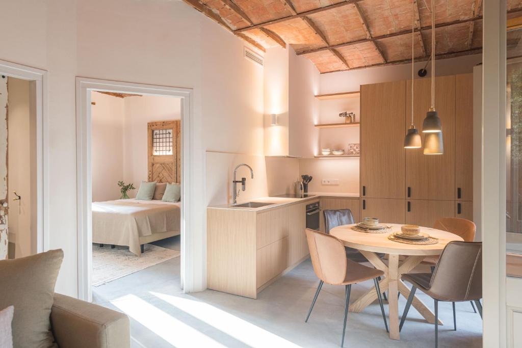 Kuchyň nebo kuchyňský kout v ubytování LaComuna City Oasis