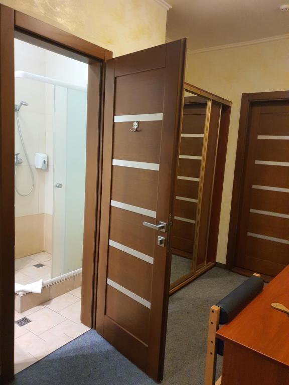 Koupelna v ubytování Hotel Helikon