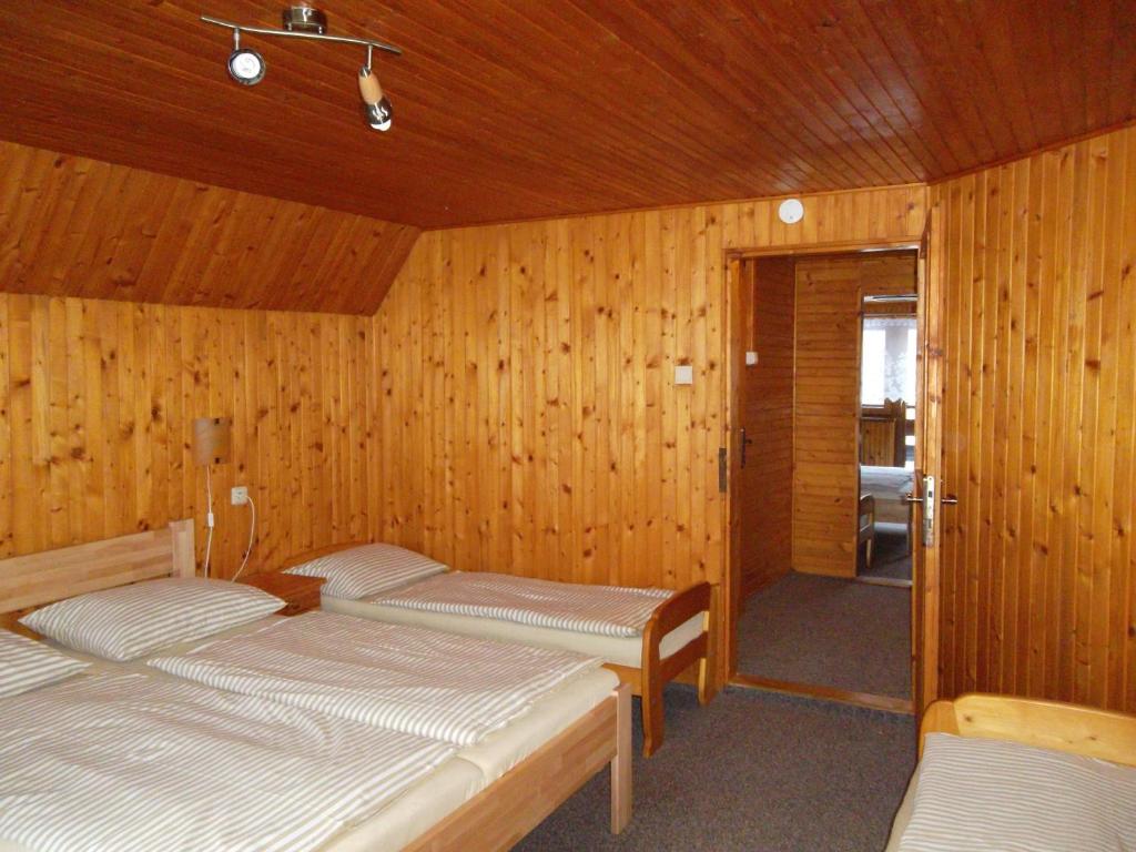 Postel nebo postele na pokoji v ubytování Chata Sipkova I