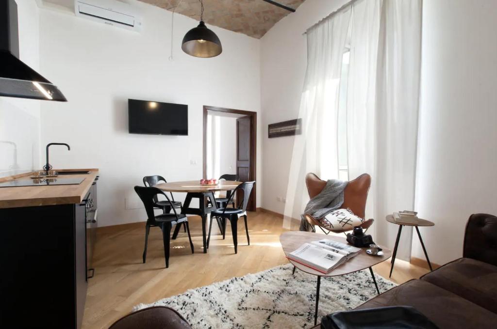 TV a/nebo společenská místnost v ubytování Residenza Flavia