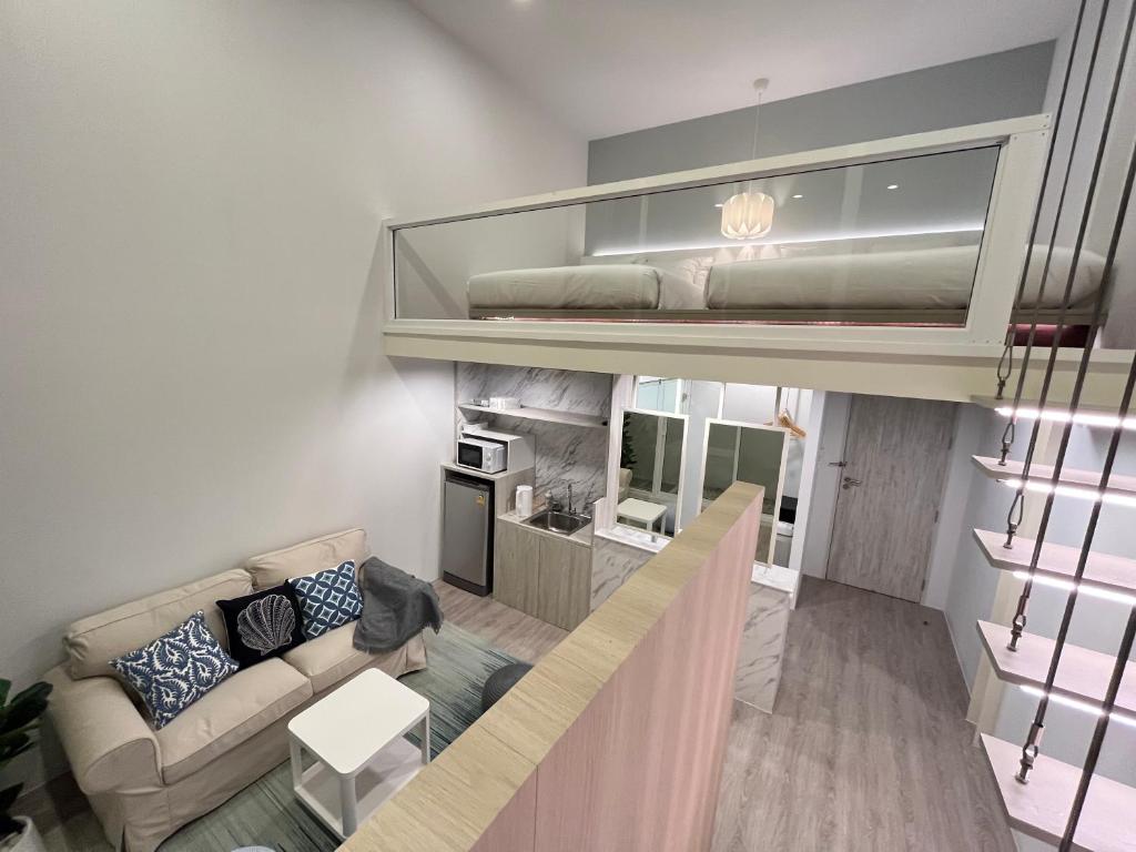 Kuchyň nebo kuchyňský kout v ubytování Ease Me Residence