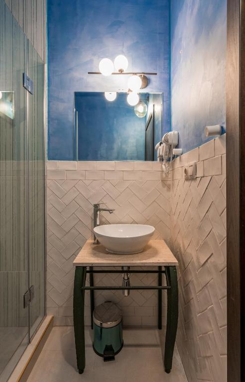 Koupelna v ubytování Boutique Kosher Hotel Tourfa