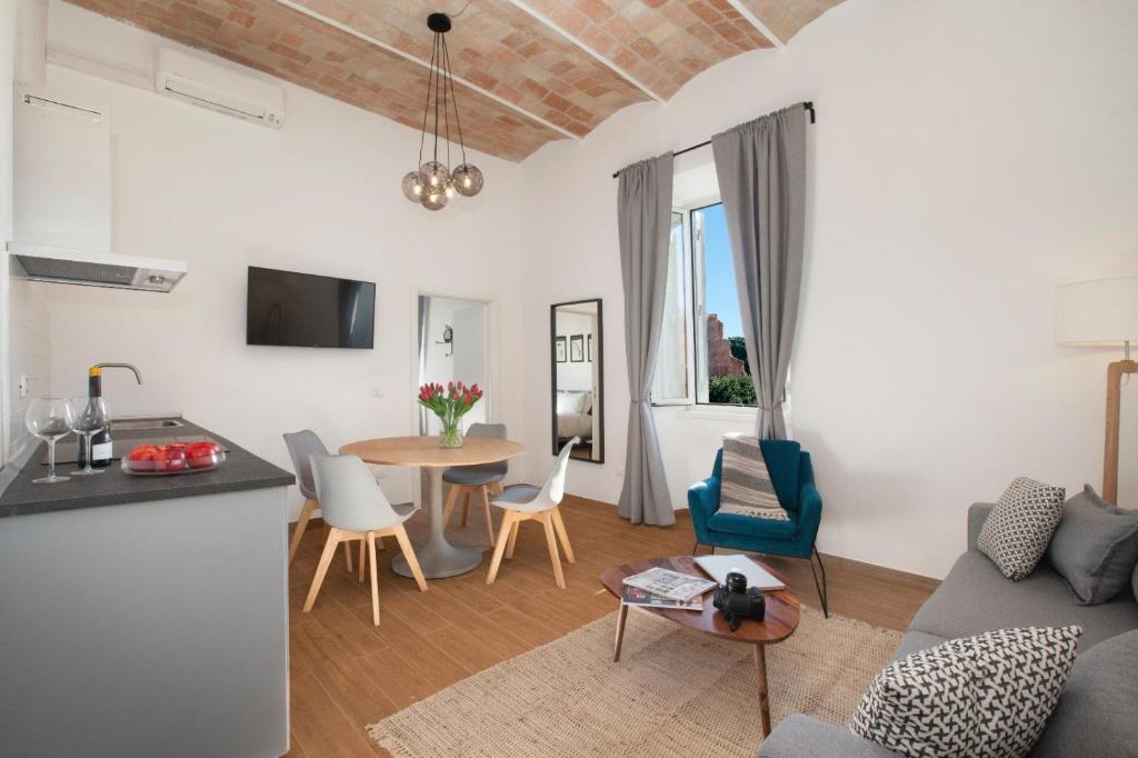 TV a/nebo společenská místnost v ubytování Residenza Flavia