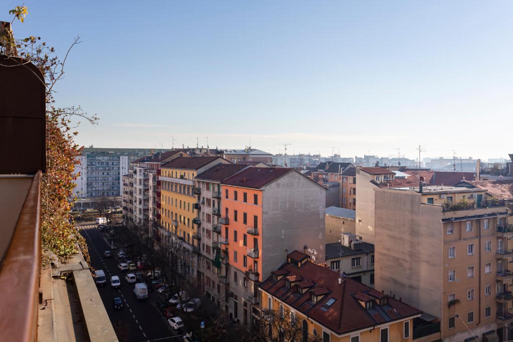 Výhľad na mesto Miláno alebo výhľad na mesto priamo z apartmánu