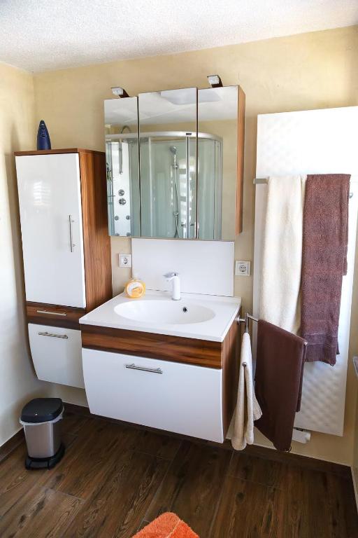 Koupelna v ubytování Ferienwohnung Ogger