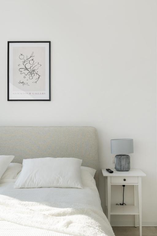 Postel nebo postele na pokoji v ubytování Sophienne Apartments