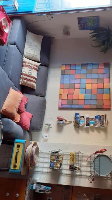 Posezení v ubytování La casita azul