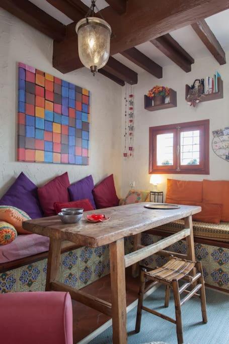Posezení v ubytování La casita azul