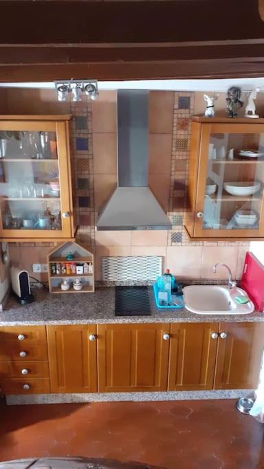 Kuchyň nebo kuchyňský kout v ubytování La casita azul