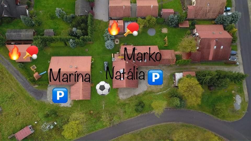 Letecký snímek ubytování KAPINA sk - Dom Marko