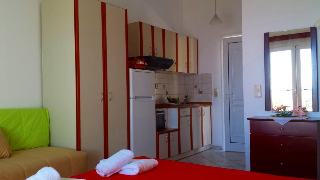 A kitchen or kitchenette at Spiros Studios