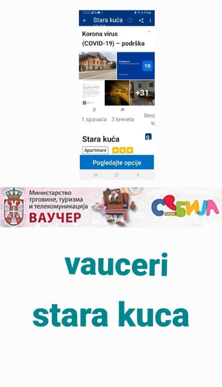 Sertifikat, nagrada, logo ili drugi dokument prikazan u objektu Stara kuća