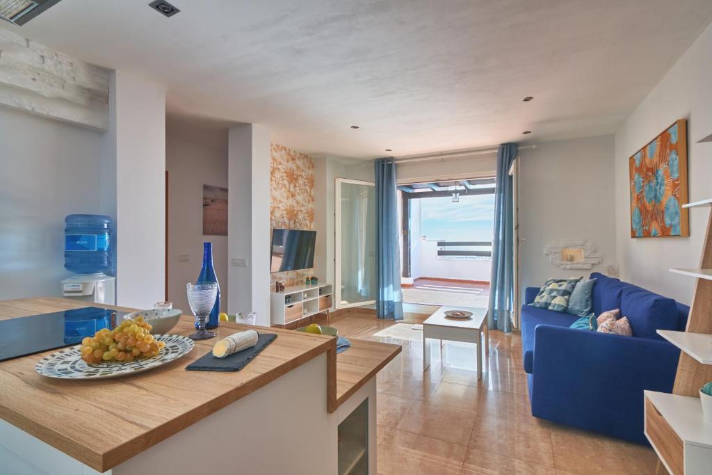 TV a/nebo společenská místnost v ubytování APARTAMENTO VISTAZUL