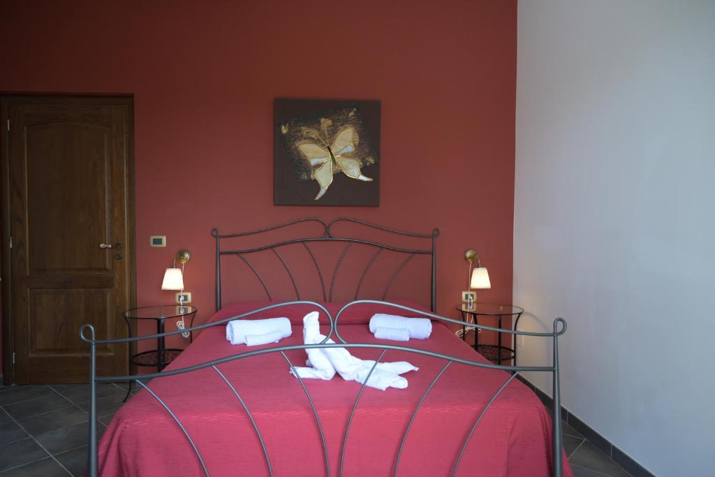 Posteľ alebo postele v izbe v ubytovaní B&B Sale e Sole sul Mare