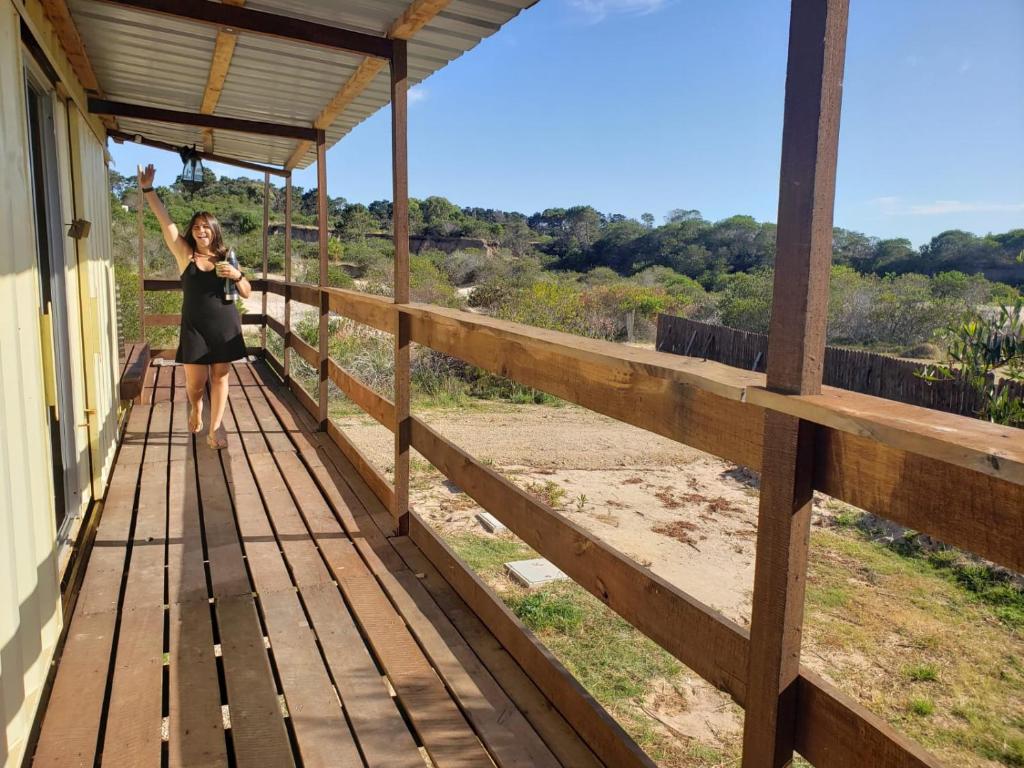 Ban công/sân hiên tại Serendipia Hostel