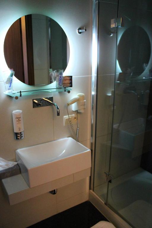 Kúpeľňa v ubytovaní Hotel Linder