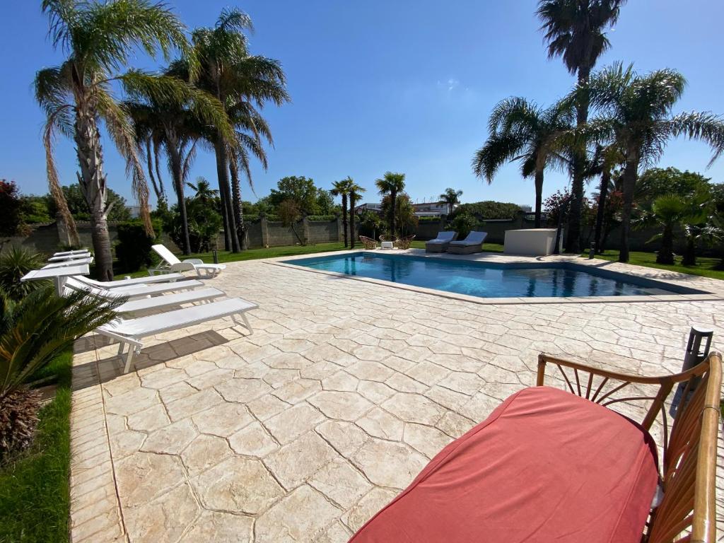 Bazén v ubytování VILLA ADA pool residence nebo v jeho okolí