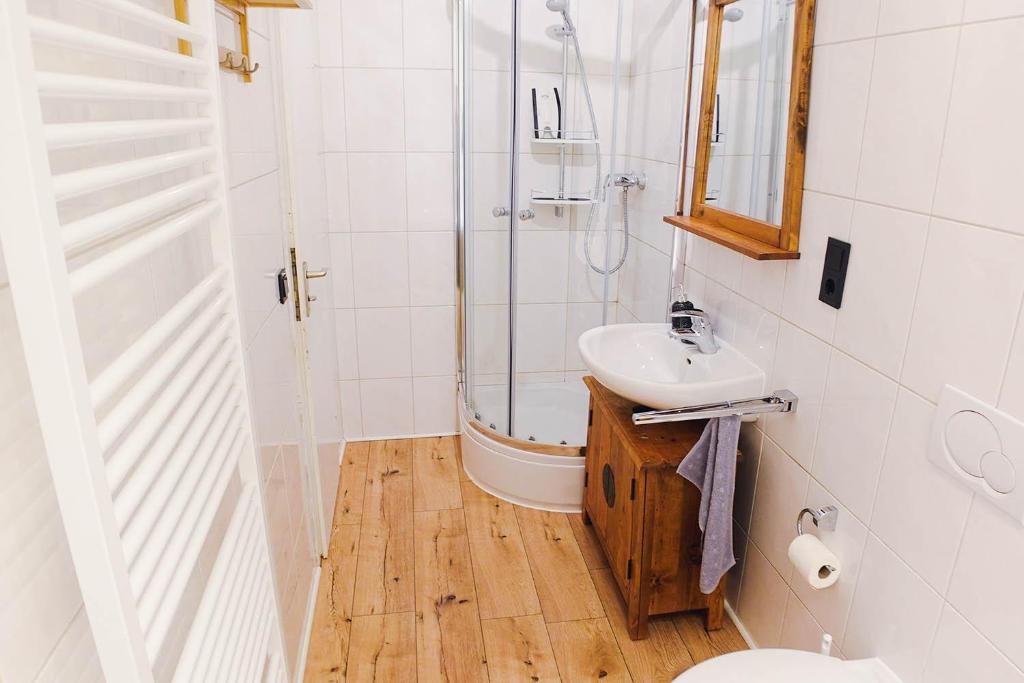 Koupelna v ubytování work & stay house in Linz