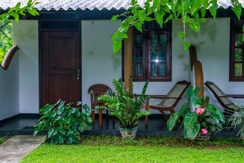 Zahrada ubytování Nimsara Lodge Sigiriya