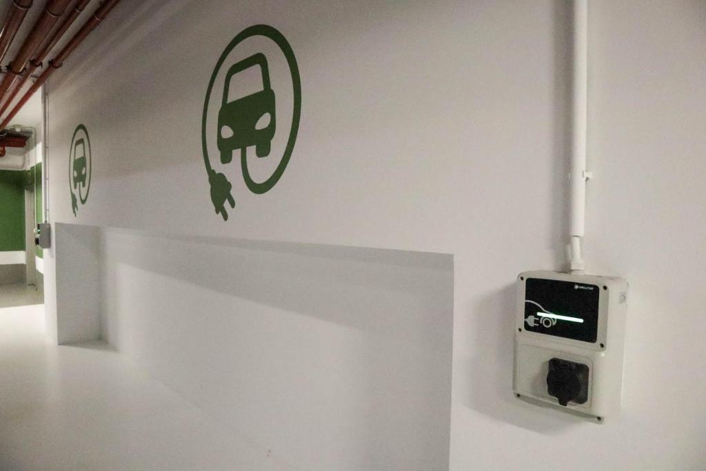 a wall with a sticker of a car on it at Hotel Arima & Spa - Small Luxury Hotels in Donostia-San Sebastián