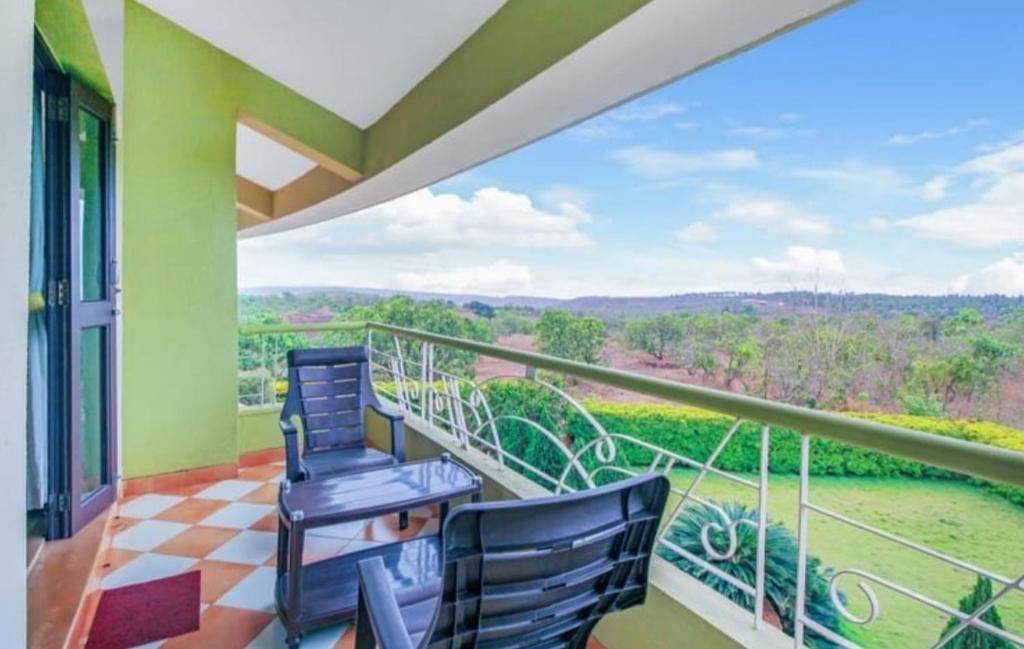 Balkón nebo terasa v ubytování Kokanwadi Resort