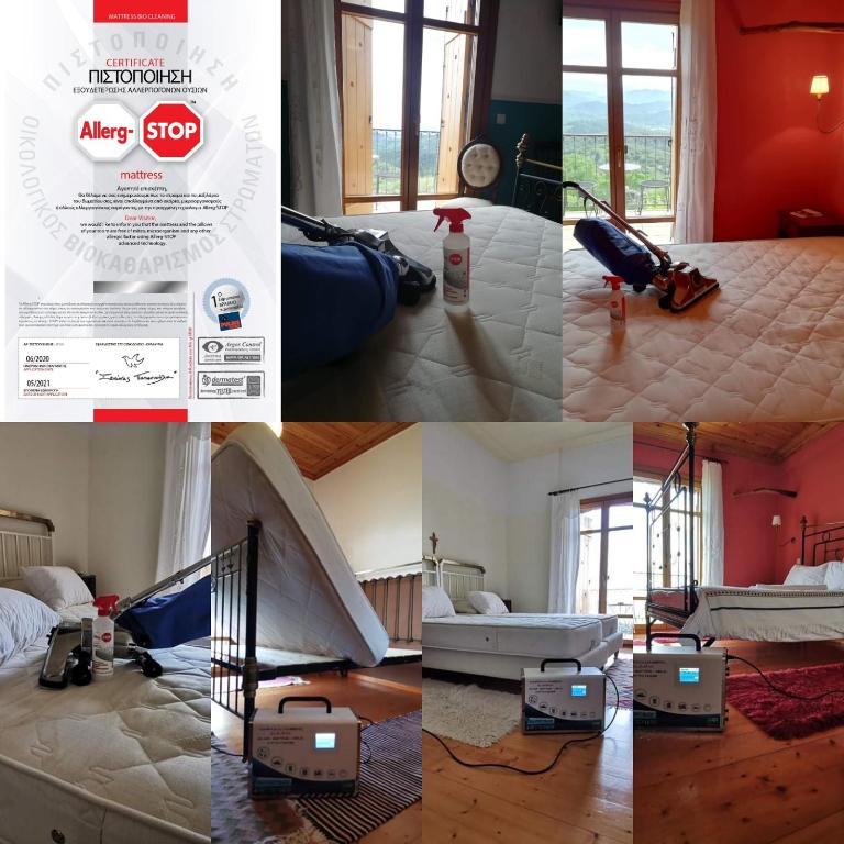 Postel nebo postele na pokoji v ubytování Hotel Papanikola
