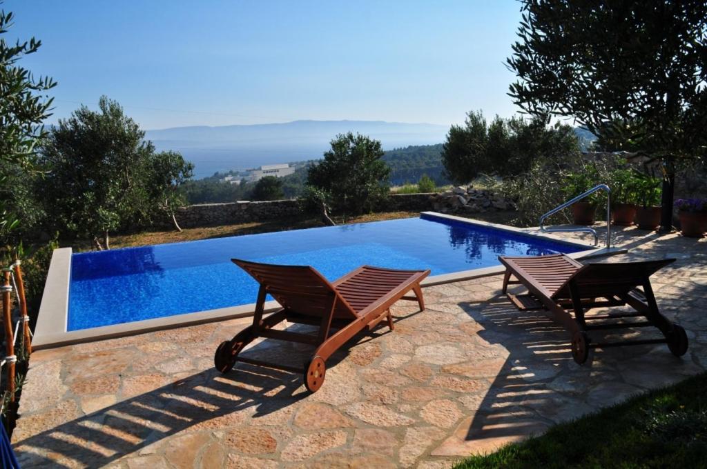 Holiday house in Bol with sea view, terrace, air conditioning, WiFi 120-1