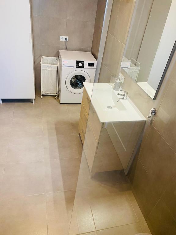 Koupelna v ubytování Apartment Alma 1