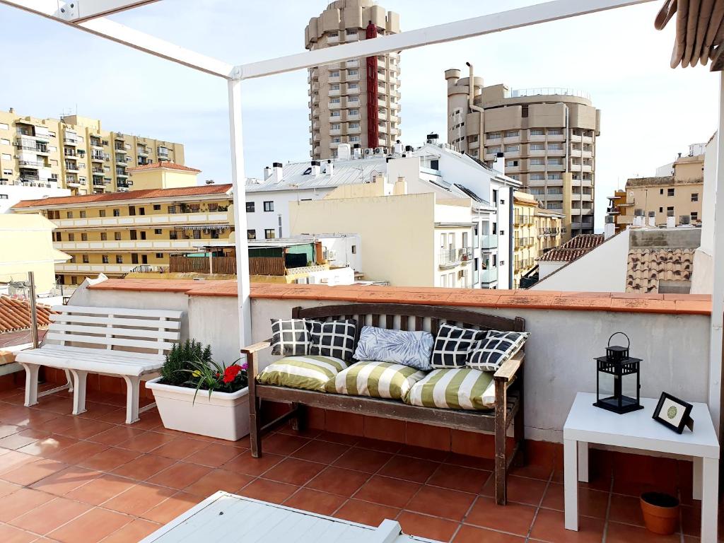 Balkón nebo terasa v ubytování Captain's Penthouse Studio