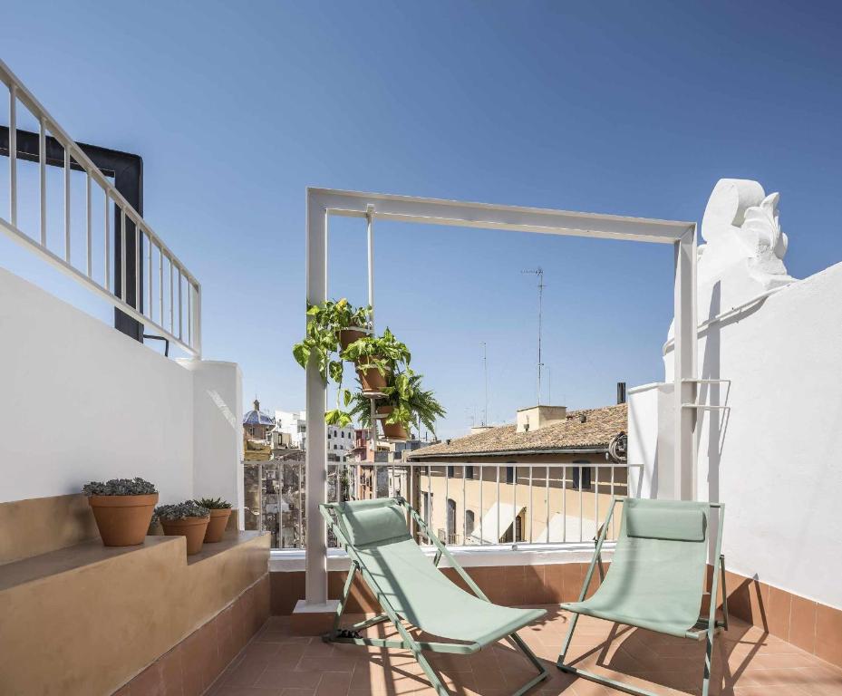 Balkón alebo terasa v ubytovaní Apartamento exclusivo en el centro de valencia con