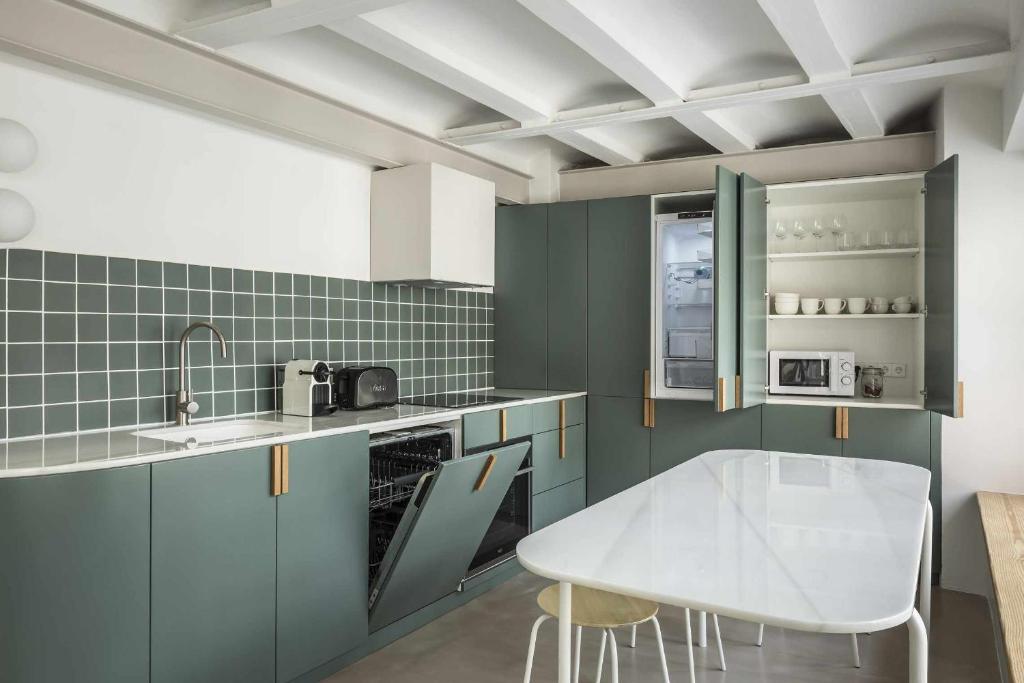Kuchyňa alebo kuchynka v ubytovaní Apartamento exclusivo en el centro de valencia con