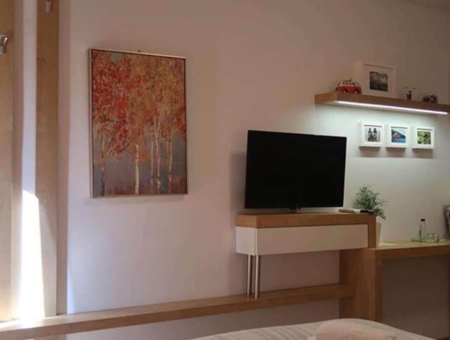 TV a/nebo společenská místnost v ubytování Holiday Meteora A