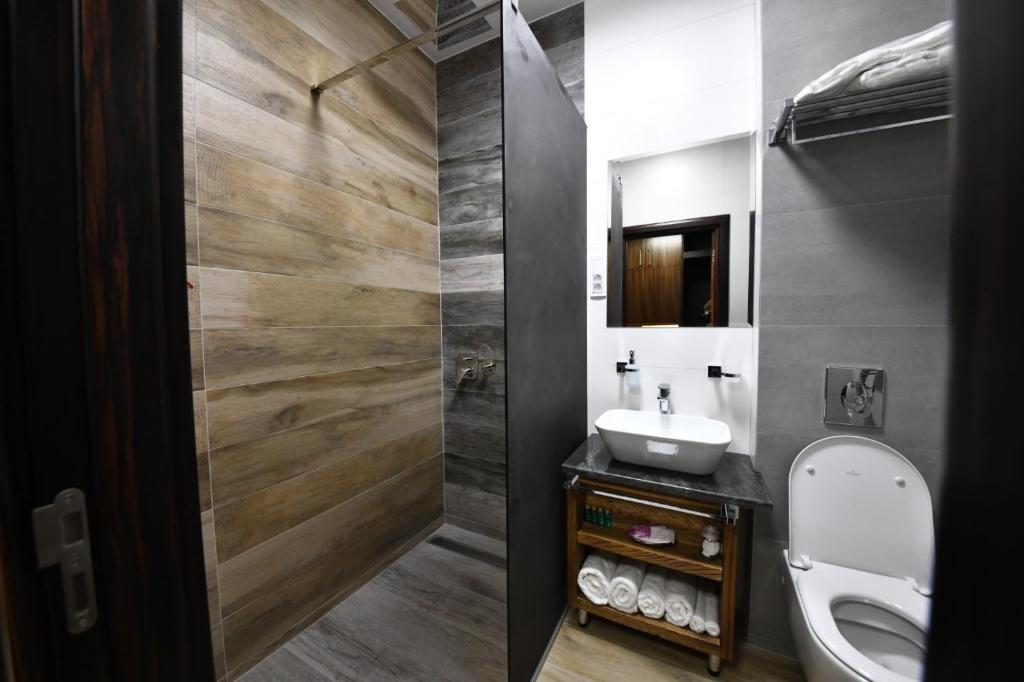 Koupelna v ubytování Hotel Havana Loznica
