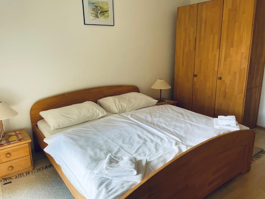 Posteľ alebo postele v izbe v ubytovaní Stiftstaverne Klein Mariazell