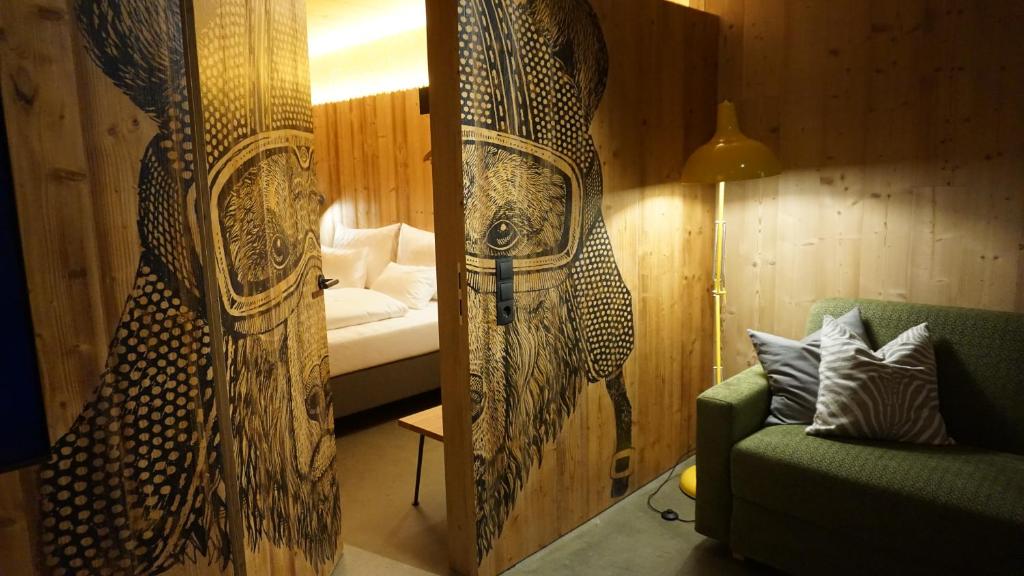 Posezení v ubytování ARLBERGhome Komfort-Apartments & Privat-Sauna