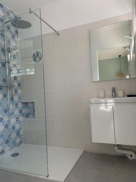 Koupelna v ubytování Villa Fresh&Cosy Trois-Ilets 3 étoiles