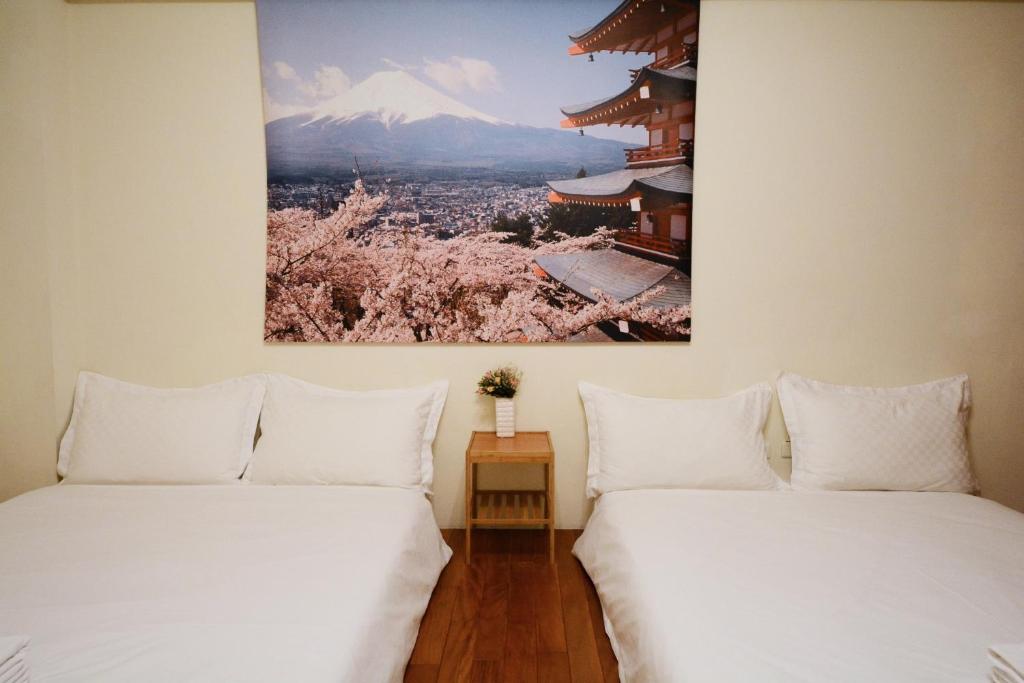 Cama o camas de una habitación en ariyoshi ya