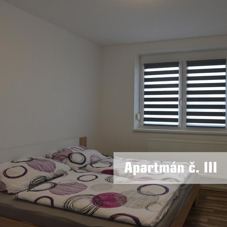 Postel nebo postele na pokoji v ubytování Apartmány U koupaliště