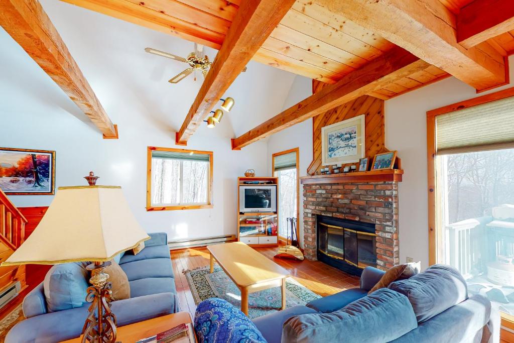 TV a/nebo společenská místnost v ubytování Snow Country Home
