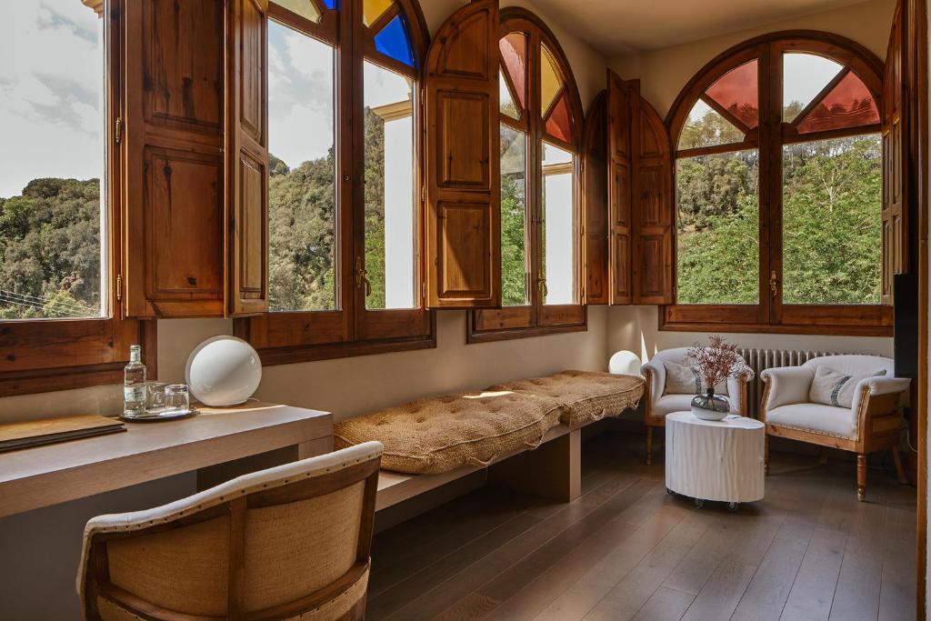 Posezení v ubytování Mas Salagros EcoResort & SPA